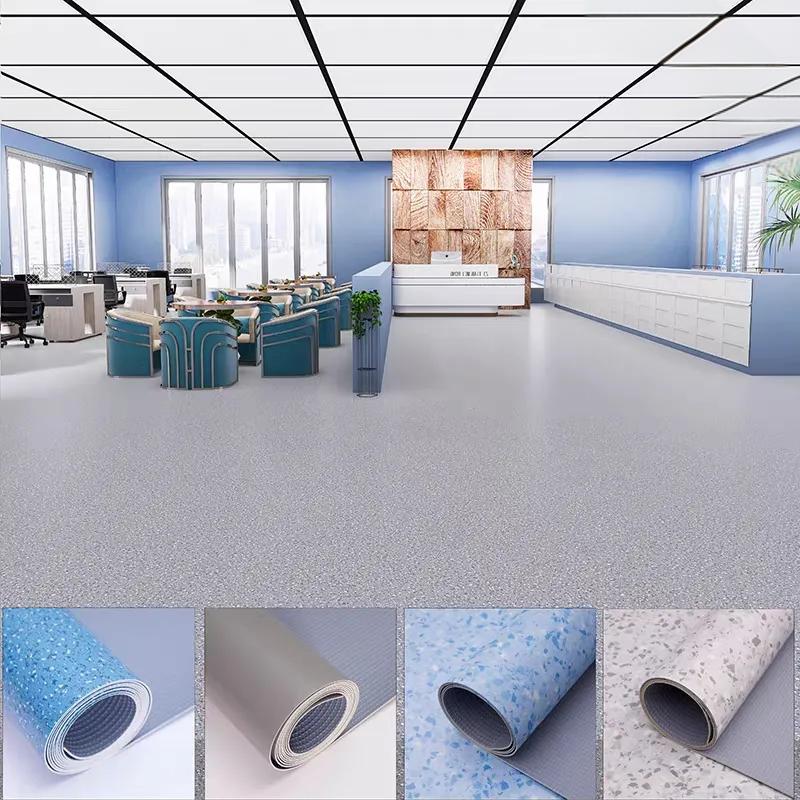 office application of commercial pvc vinyl sheet flooring